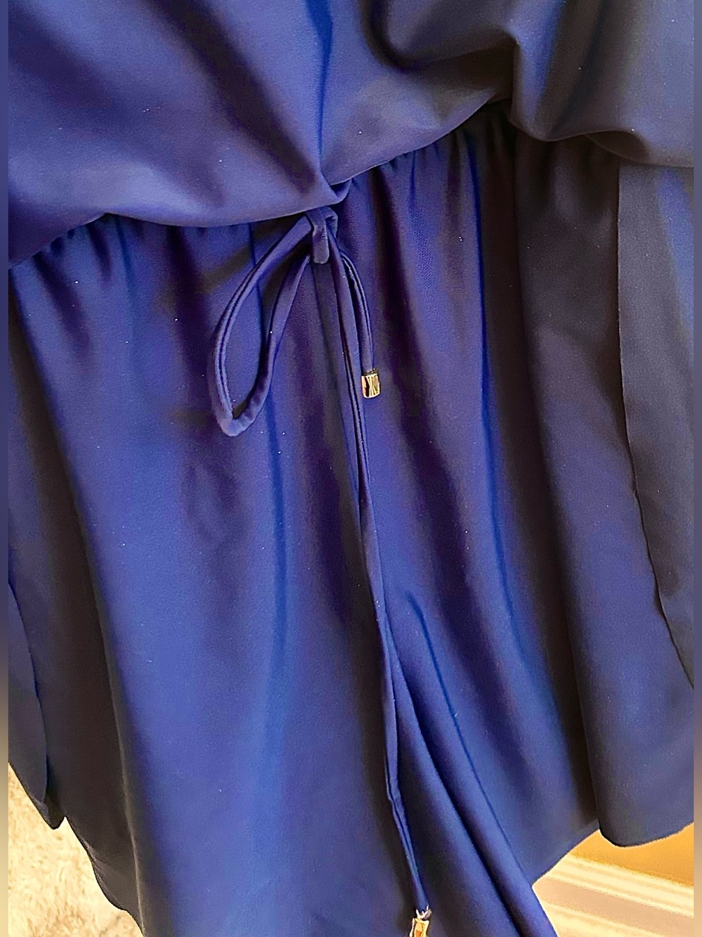 Time and Tru Swimsuit Bathing Suit Navy Blue Spaghetti Strap One Piece Romper 3X - Picture 6 of 11